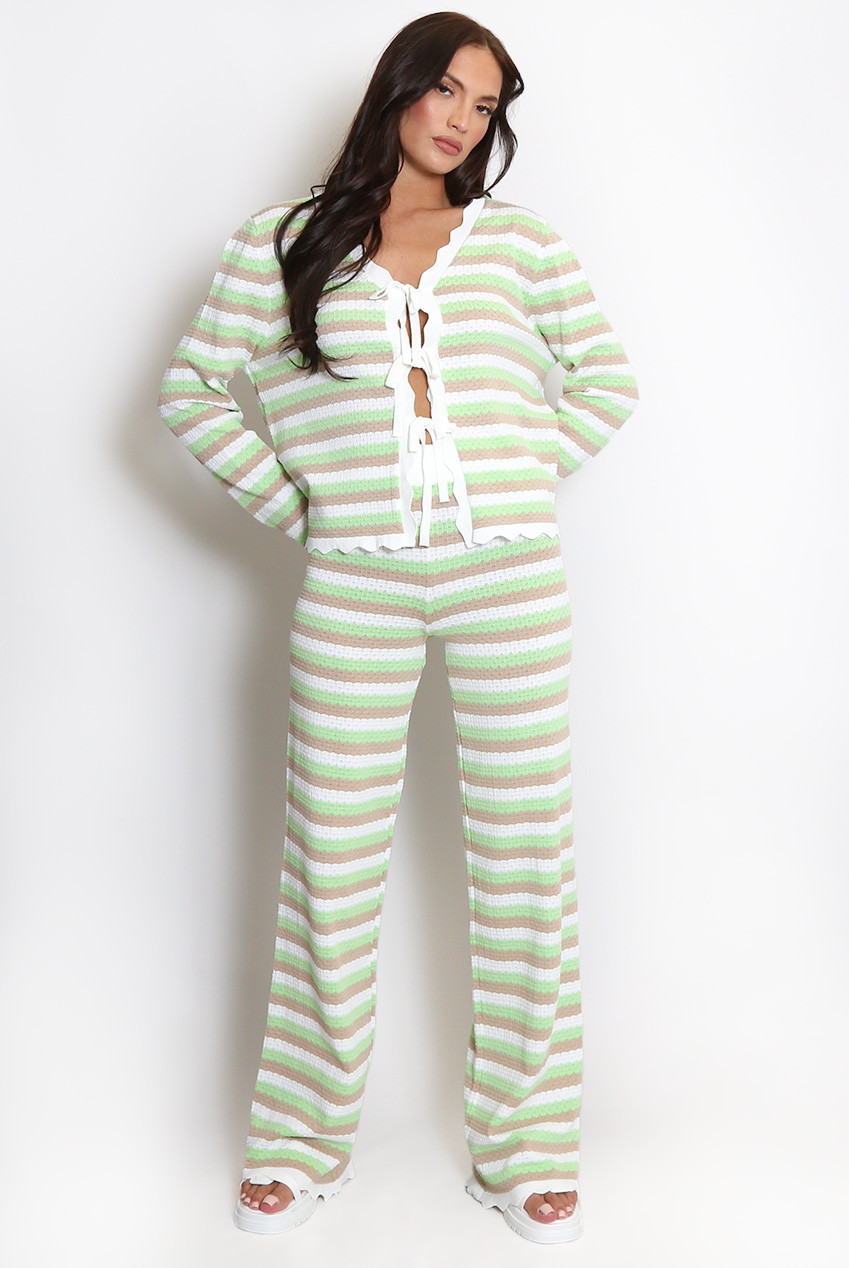 Cardigan, Top & Trousers Set main image 0