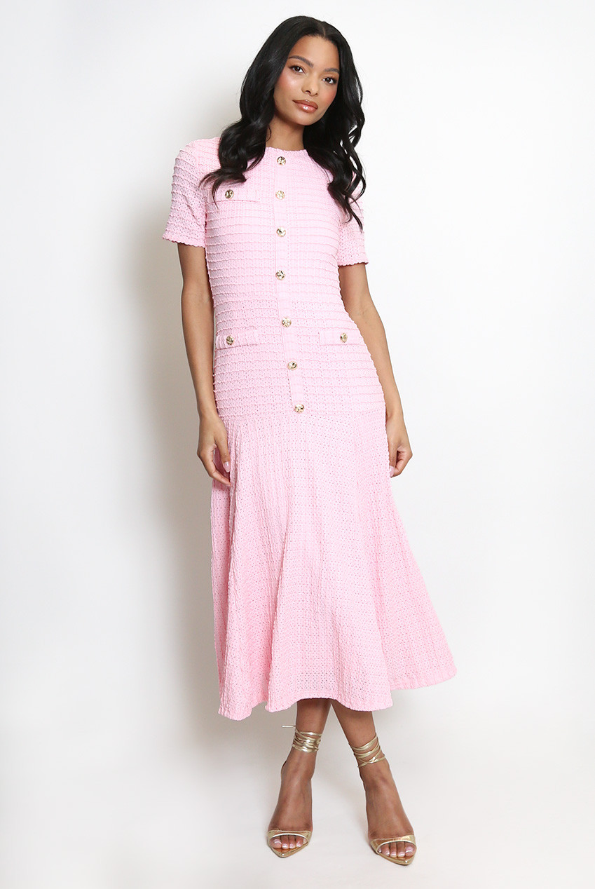 Literary Retro Elegant Big Swing Midi Dress