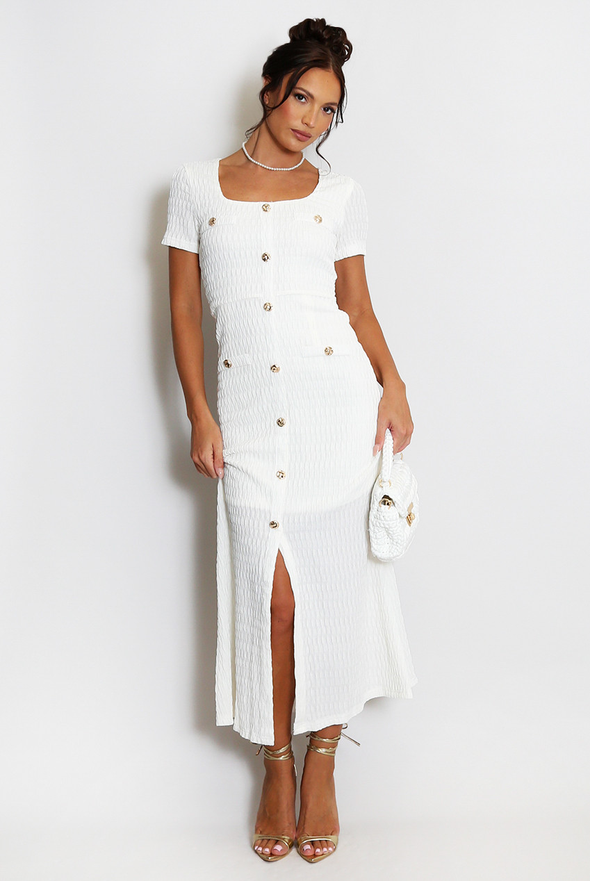 Square Neck Dress Casual Solid Women Maxi Dress