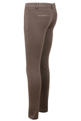 Mocha Soft Stretchy Zip Pocket Jeggins