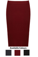 Knitted Body Fit  Midi Skirt - 3 Colours