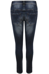 Blue Washed Mid Rise Jeans