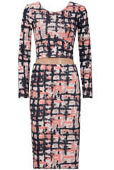 Multicolour Splash Print Tops & Skirt Set