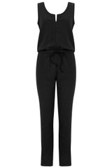 Black Zip Up Jumpsuit