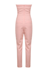 Pink Cross Over Bandeau Jumpsuit