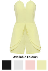 Layered Bandeau Playsuit - 4 Colours