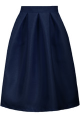 Pin Tuck Waist Band Side Zip Up Flared Skirts - 9 Colours