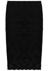 Floral Crochet Lined Side Zip Up Skirts - 3 Colours