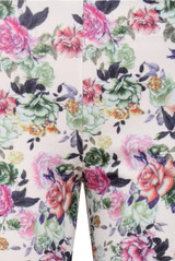 Floral Print Back Pocketed Jeggings- 4 Colours