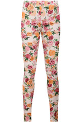 Floral Print Back Pocketed Jeggings- 4 Colours