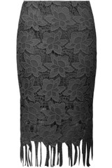 Floral Lace Tasseled Midi Skirt - 4 Colours