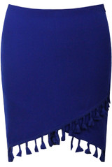 Cross Over Tasseled Mini Skirts - 5 Colours