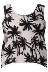 Palm Tree Crop Top - 3 Colours