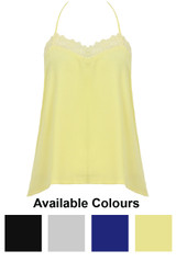 Laced Open Back Tops - 4 Colours