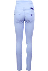 High Waisted Button Detail Skinny Jeans - 3 colours