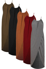 Jersey Cross Over Midi Dress - 5 Colours