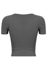 Basic Wrap Front Crop Top - 5 Colours