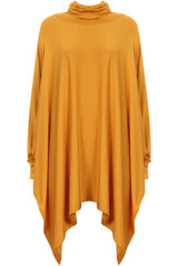 Roll Neck Jersey Long Sleeve Oversized Top - 8 Shades
