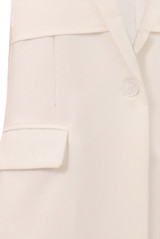 Cream Tailored Side Pocketed Waistcoat