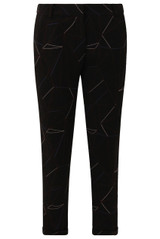 Black Web Print Tailored Trouser