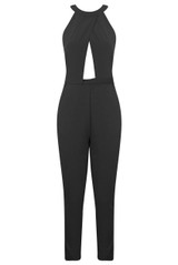 Crossover Halter Neck Jumpsuits - 2 Colours