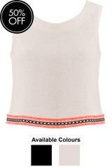 Embellished Linen Top - 2 colors