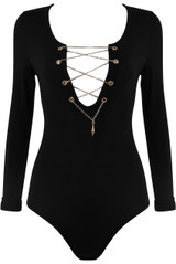 Chain Lock Bodysuit- 3 Colours