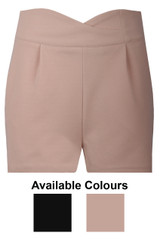 Cross Over Pleated Shorts - 2 Colours