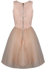 Floral Textured Netted Prom Dress - 3 Colours