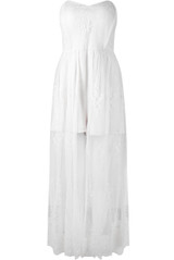 Lace Bandeau Chiffon Dress - 3 Colours