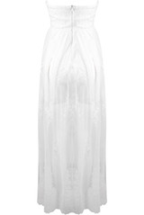 Lace Bandeau Chiffon Dress - 3 Colours