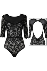 Lace Open Back Bodysuit - 3 Colours
