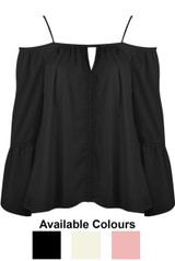 Off Shoulder Lace Embellished Blouse - 3 Colours
