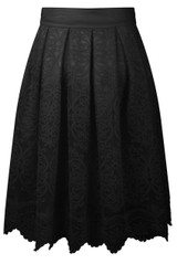 Lace Chiffon Lined Flare Skirt - 4 Colours