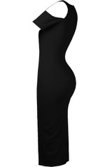 Cold Shoulder Side Split Midi Dress - 3 Colours