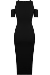 Cold Shoulder Side Split Midi Dress - 3 Colours