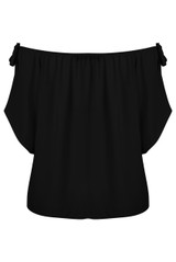 Bardot Shoulder Tie Blouse - 5 Colours