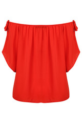 Bardot Shoulder Tie Blouse - 5 Colours