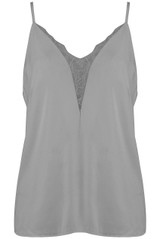 Lace Plunge Neck Deep Back Cami - 4 Colours