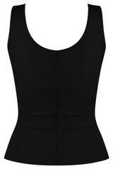 Front Lace Tie Jersey Tops - 4 Colours