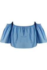 Elasticated Off Shoulder Crop Top - 4 Colours