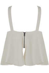 Lace Up Ruffle Crop Top - 4 colours