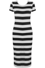 Stripe Short Sleeves Midi Dress - 4 Colours