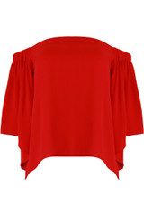 Off Shoulder Split Back Top - 4 Colours