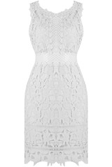 Floral Crochet Textured Lace Dress - 3 Colours