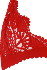 Crochet Scallop Edge Bra