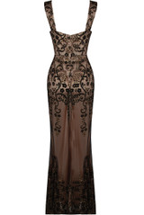 Floral Embellished Mesh Lined Maxi Dress - 5 Colours