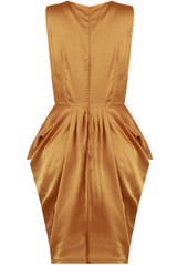 Satin Pleated Tulip Dress - 4 Colours