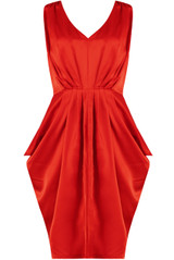 Satin Pleated Tulip Dress - 4 Colours