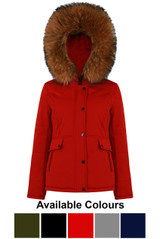 Padded Parka with Golden Fur - 5 Colours